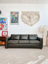 Load image into Gallery viewer, Genuine Leather Queen Sleeper Sofa
