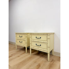 Load image into Gallery viewer, Vintage Henry Link Bali Hai Coastal Hollywood Regency Cream Nightstands

