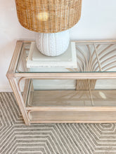 Load image into Gallery viewer, Ribbed Rattan Entry Table
