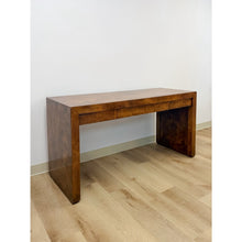 Load image into Gallery viewer, Rare Vintage Hekman MCM Burlwood Desk with Three Drawers Mid Century Collectable
