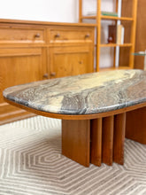 Load image into Gallery viewer, Bendixen Teak and Marble Coffee Table
