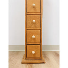 Load image into Gallery viewer, Vintage Pine Six Drawer Narrow Vertical Apothecary Cabinet Storage
