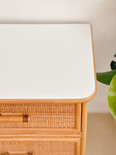 Load image into Gallery viewer, Woven Front Laminate Nightstand
