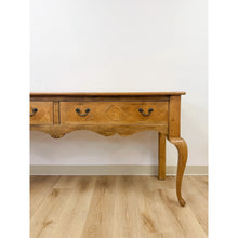 Load image into Gallery viewer, Rare Handmade Inlaid Solid Pine Organic Modern Designer Console Table
