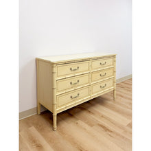 Load image into Gallery viewer, Henry Link Bali Hai Cream Faux Bamboo Six Drawer Dresser Hollywood Regency
