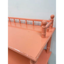 Load image into Gallery viewer, Vintage Console Table Thomasville Allegro Pink Faux Bamboo Hollywood Regency
