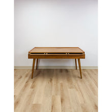 Load image into Gallery viewer, Crate and Barrel MCM Executive Desk Three Drawers Home Office Table
