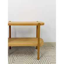 Load image into Gallery viewer, Modern Two-Tier Natural Wood Console Table Entryway Sofa Table 36"
