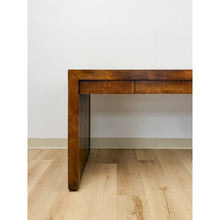 Load image into Gallery viewer, Rare Vintage Hekman MCM Burlwood Desk with Three Drawers Mid Century Collectable
