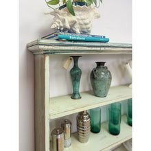 Load image into Gallery viewer, Handmade Seafoam Coastal Wood Shelf Weathered Vintage Display Storage 10 Shelves
