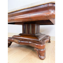 Load image into Gallery viewer, Antique Mahogany Marble Top Coffee Table Traditional Square Living Room
