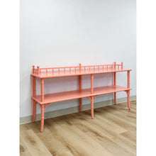 Load image into Gallery viewer, Vintage Console Table Thomasville Allegro Pink Faux Bamboo Hollywood Regency
