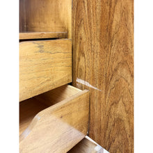Load image into Gallery viewer, Vintage Thomasville Pauletti Faux Bamboo Woven Armoire, Collectible Storage
