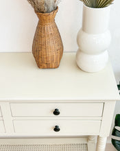 Load image into Gallery viewer, White Cane Entry Table
