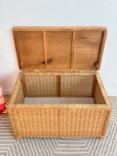 Load image into Gallery viewer, Wicker Storage Trunk
