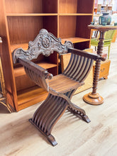 Load image into Gallery viewer, Vintage Italian Walnut Chair

