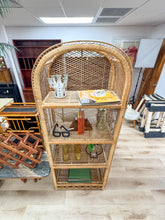 Load image into Gallery viewer, Large Arched Wicker Rattan Shelf
