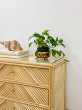 Load image into Gallery viewer, Vintage Rattan Pencil Reed Chest of Drawers
