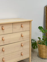 Load image into Gallery viewer, IKEA Rare Dresser-leather pulls
