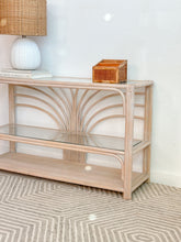 Load image into Gallery viewer, Ribbed Rattan Entry Table
