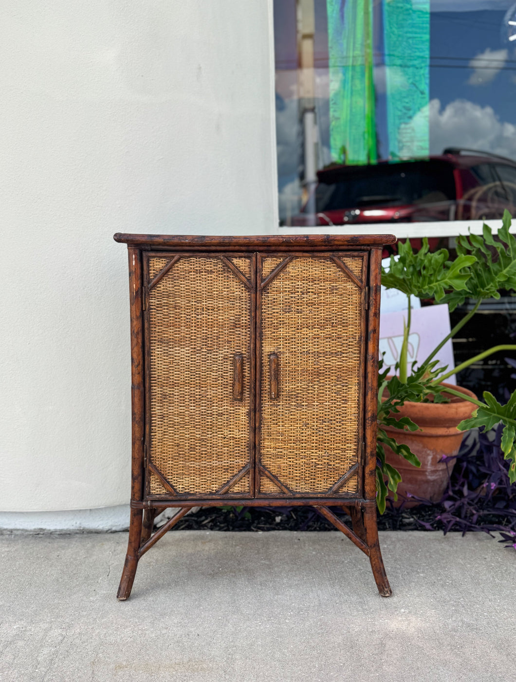 Burnt Bamboo Cabinet
