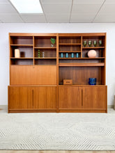 Load image into Gallery viewer, Danish Teak Wall Units with Secretary Desk
