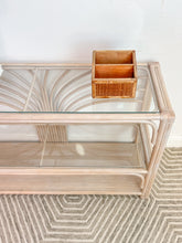 Load image into Gallery viewer, Ribbed Rattan Entry Table
