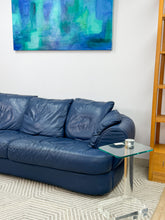 Load image into Gallery viewer, Blue Leather Sofa
