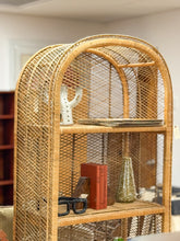 Load image into Gallery viewer, Large Arched Wicker Rattan Shelf
