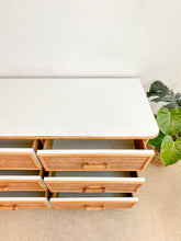 Load image into Gallery viewer, Woven Front Laminate Dresser
