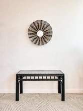 Load image into Gallery viewer, Black Rattan Console Table
