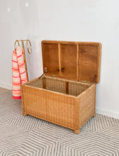 Load image into Gallery viewer, Wicker Storage Trunk
