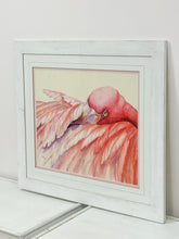 Load image into Gallery viewer, Framed Flamingo Art
