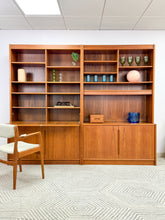 Load image into Gallery viewer, Danish Teak Wall Units with Secretary Desk
