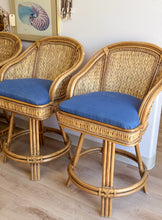 Load image into Gallery viewer, Set of 3 Woven Barstools
