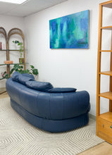 Load image into Gallery viewer, Blue Leather Sofa
