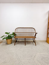Load image into Gallery viewer, Vintage Oak Spindle Bench
