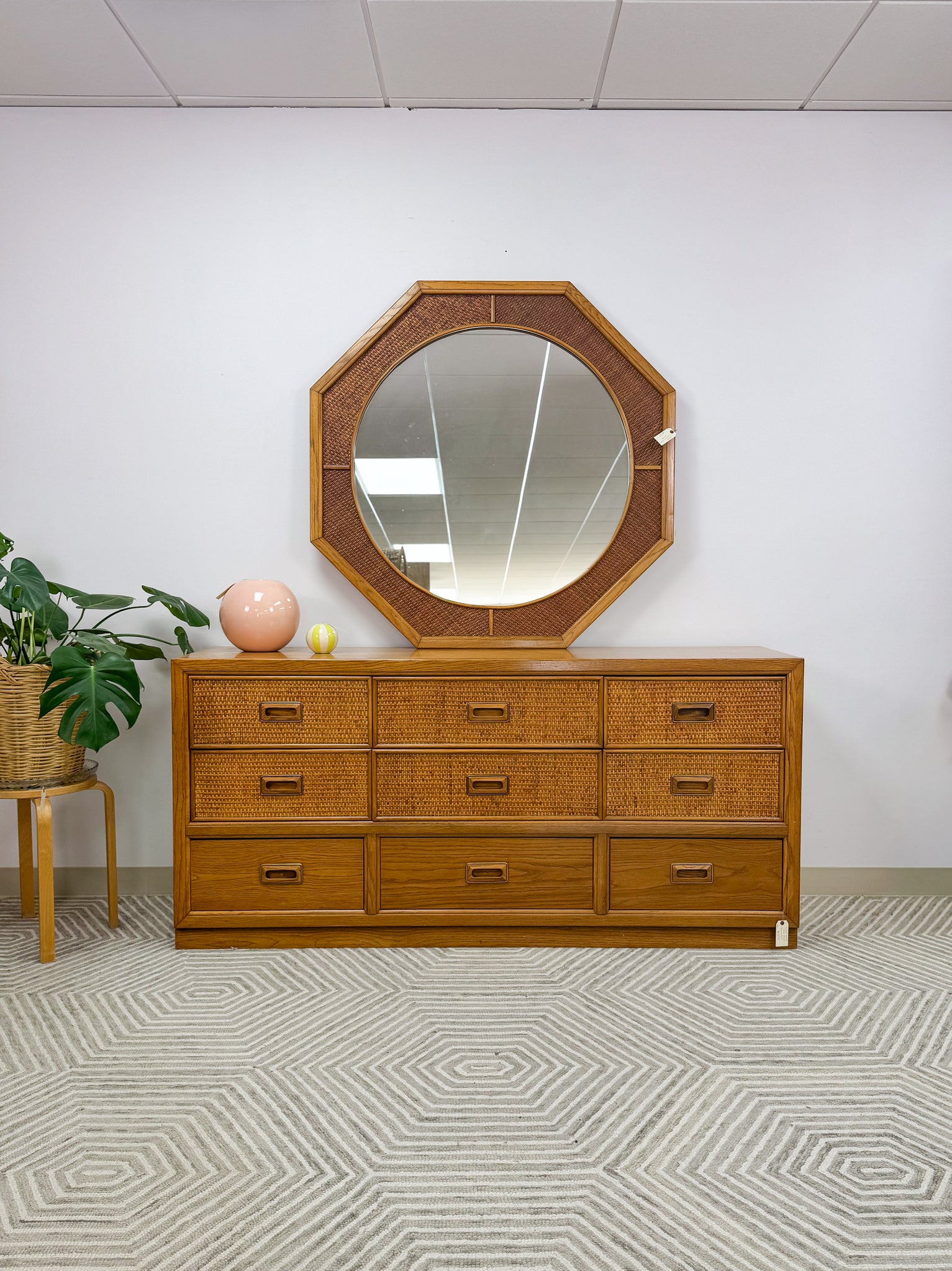 Vintage Cane Dixie Dresser The Woven Home Vintage Cane Dixie Dresser The Woven Home