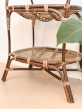 Load image into Gallery viewer, Retro 70s rattan tray table
