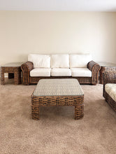 Load image into Gallery viewer, Wicker and Bamboo Living Room Set
