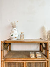 Load image into Gallery viewer, Rattan Rolling Bar Cart

