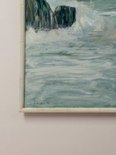 Load image into Gallery viewer, Original Signed Seaside Painting 60s
