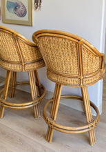 Load image into Gallery viewer, Set of 3 Woven Barstools
