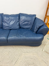 Load image into Gallery viewer, Blue Leather Sofa
