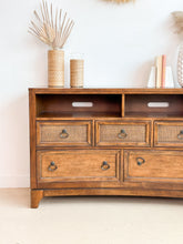 Load image into Gallery viewer, Woven Front TV Stand
