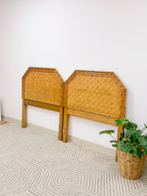 Load image into Gallery viewer, Bamboo Parquetry Headboards-King or 2 Twins
