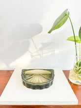 Load image into Gallery viewer, Green Vintage Glass Ashtray
