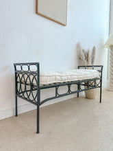 Load image into Gallery viewer, Modern Iron Bench with Cushion
