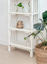 Load image into Gallery viewer, Arched White Rattan Shelf

