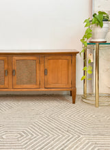 Load image into Gallery viewer, Mid Century Low Cane Credenza
